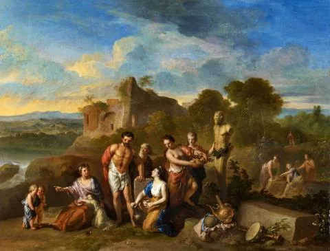 Gerard Hoet — Landschaft mit mythologischer Szene