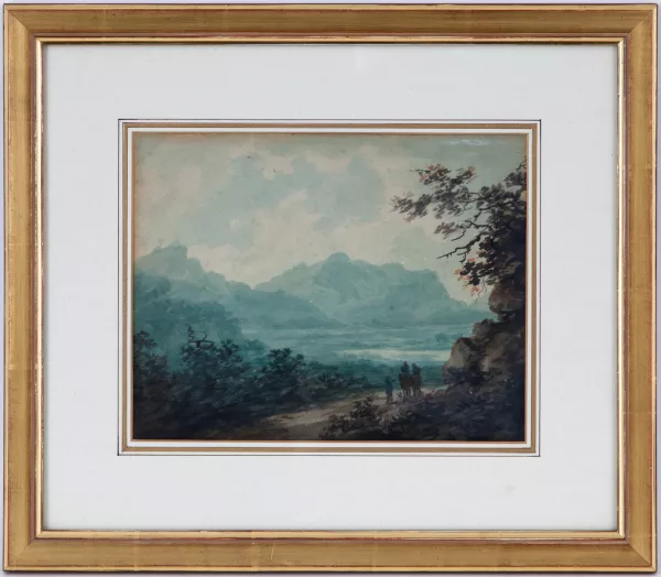 William Payne — Attribué à William Payne — Paysage de campagne animé,
