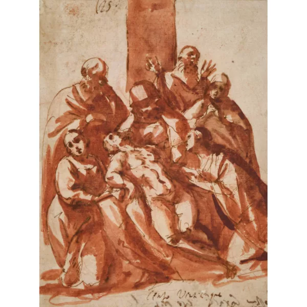 Alonso Cano — Attribué à ALONSO CANO — Beweinung Christi.