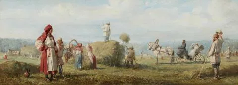 Wilhelm Amandus Beer — Heuernte in Russland