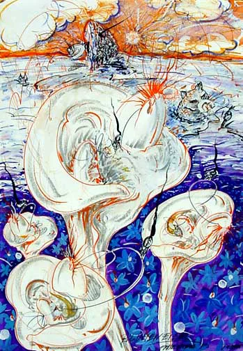 Christian Ludwig Attersee — Blumeneier, 1979