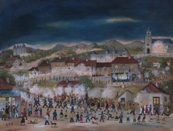 Jean Fous — La retraite aux flambeaux, vers 1966
