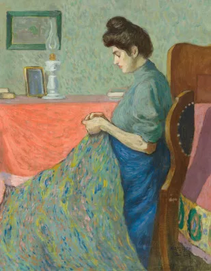 Béla Kádár — Die Näherin