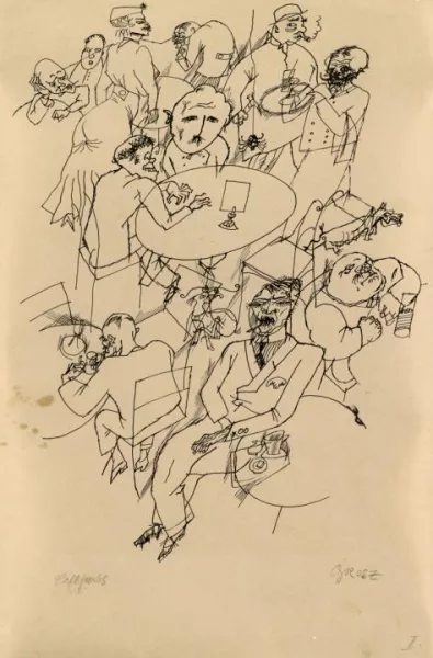 George Grosz — Caféhaus II