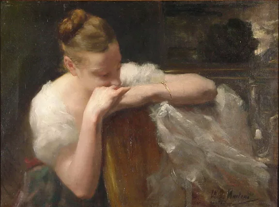 Willem Martens — Portrait de jeune fille
