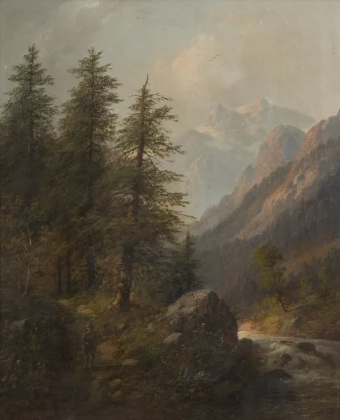 Eduard Boehm — Marcheur en montagne