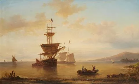 Elias van Bommel — Voiliers arrivant au port