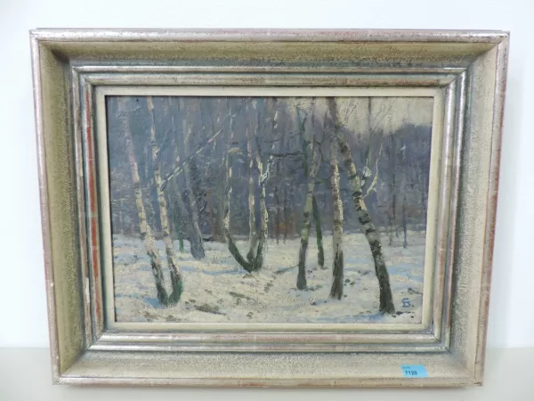 Johann Georg Dreydorff — Verschneiter Birkenwald