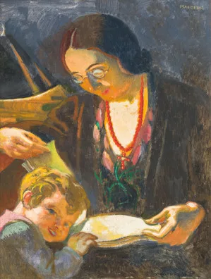 Maurice Denis — Portrait d'Anne-Marie et de Christophe, 1933