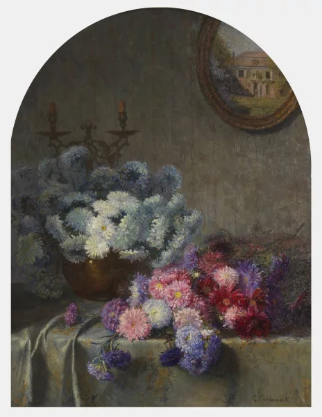 Gisela Czermak — Nature morte aux dahlias