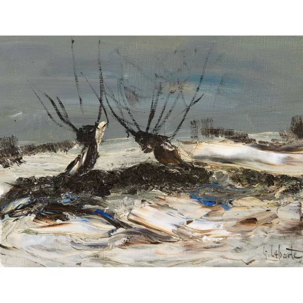 Georges Laporte — "Neige en Bourgogne".
