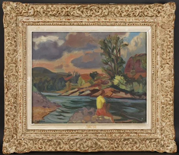 Jean Aujame — Orage sur l'Allier,