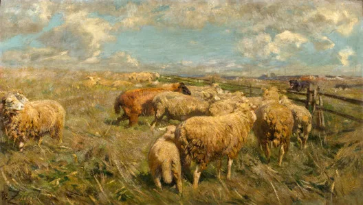 Heinrich von Zügel — Weidende Schafe
