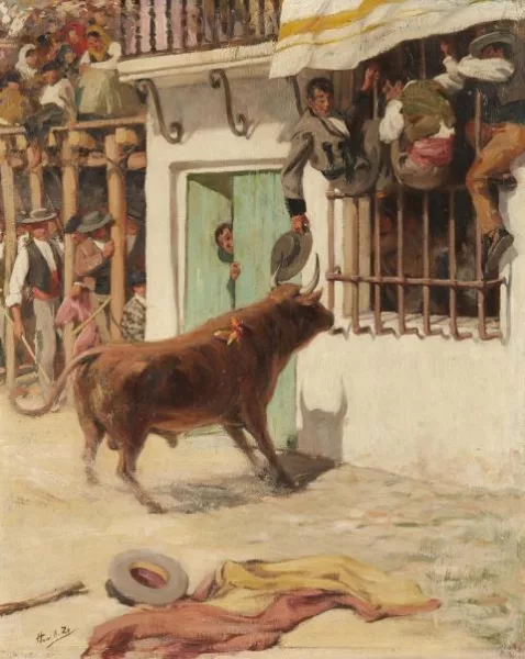 Henri Achille Zo — Stierkampfszene