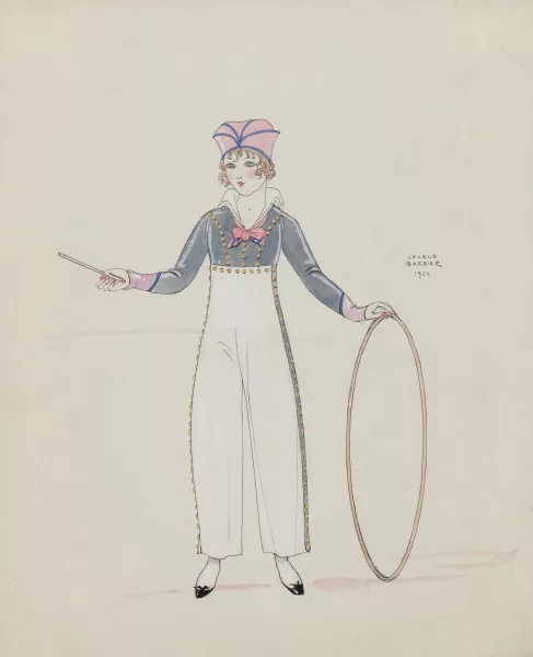 George Barbier — Mädchen mit Spielreif