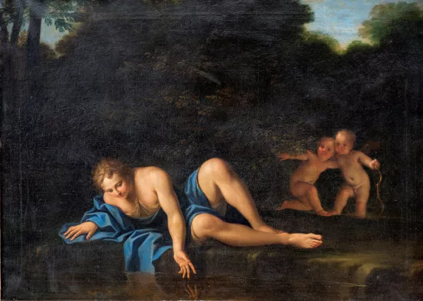 Marcantonio Franceschini — Attribué à Marcantonio Franceschini — Narcisse,