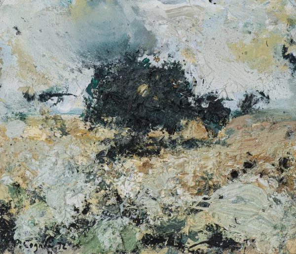 Philippe Cognee — Philippe COGNÉE (1957), Paysage 1992, Encaustique