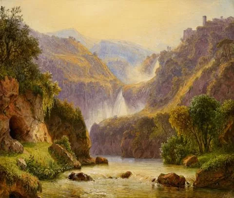 Carl Morgenstern — Die Wasserfälle bei Tivoli