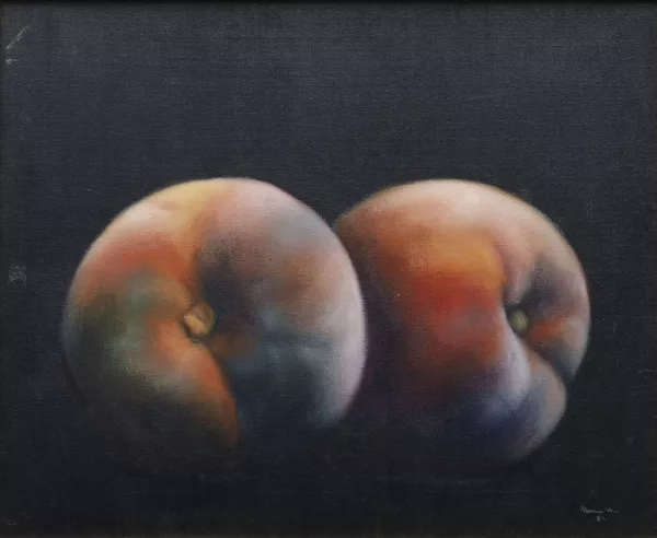 Josep Navarro Vives — Nature morte aux pêches