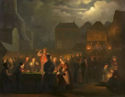 Petrus van Schendel — Nächtlicher Jahrmarkt
