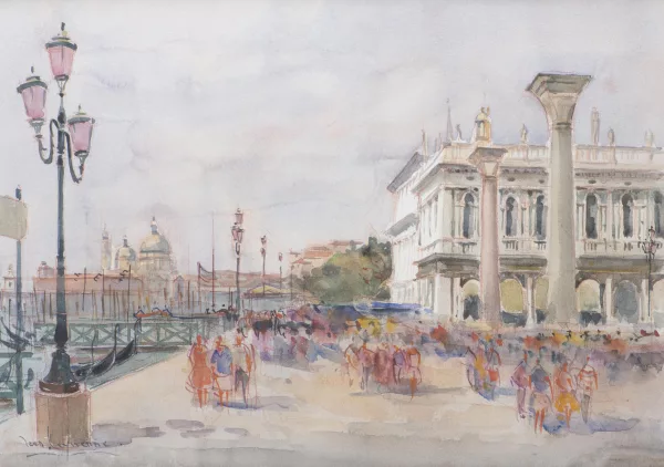 Jean Leyssenne — Venise sur la Piazetta