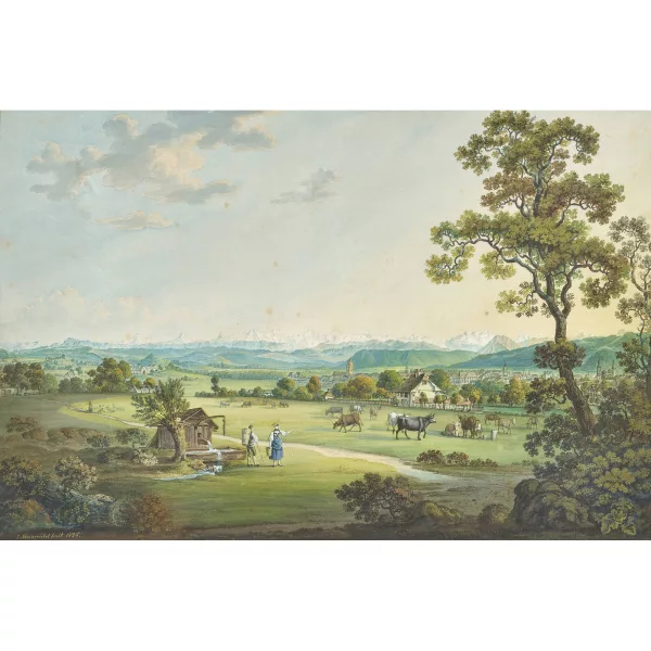 Joseph Steingrübel — Panorama des Alpes bernoises