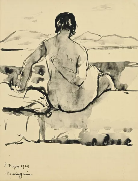 Henri Manguin — "Femme nue de dos"