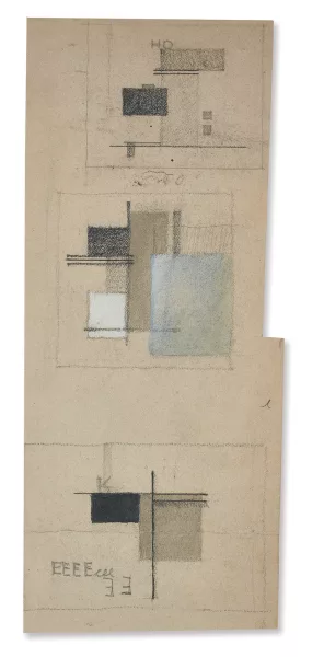 Friedrich Vordemberge-Gildewart — Ideas for Early Work, ca. 1924