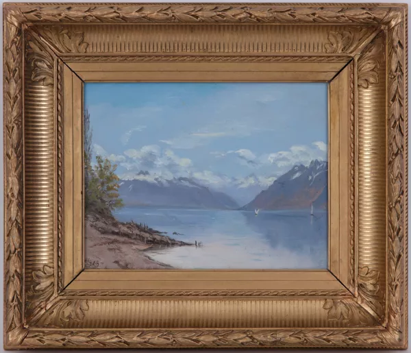 Philippe George — Vue de Villeneuve depuis le lac Léman