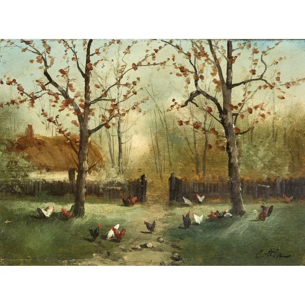 Eugène Cottin — Il pollaio