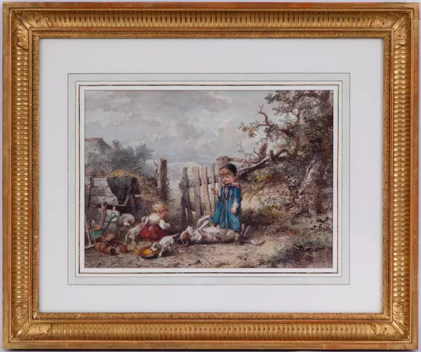 Mari ten Kate — Enfants et chiens