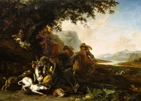 Abraham Hondius — Auf Bärenjagd