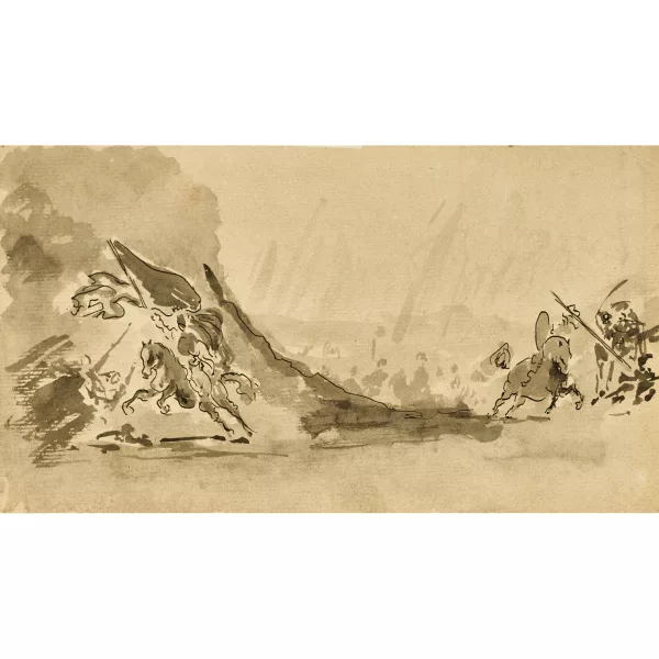Honoré Daumier — Don Quichotte à l’attaque