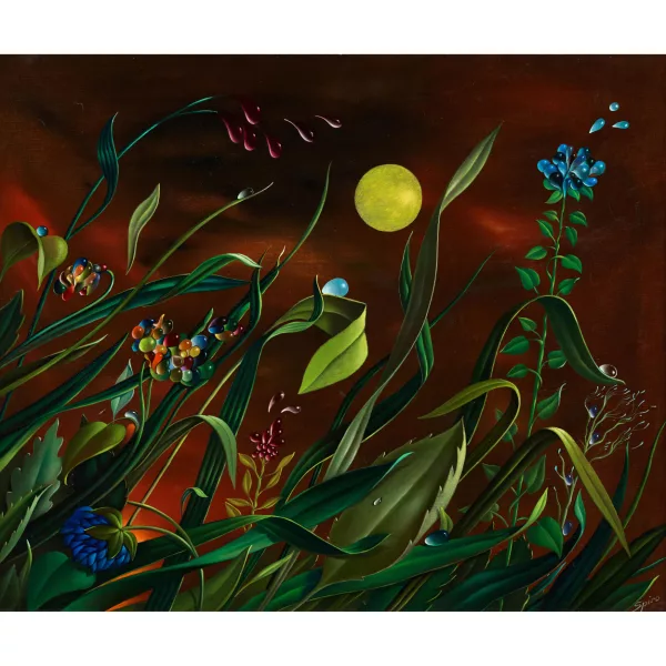 Georges Spiro — Fleurs au clair de lune