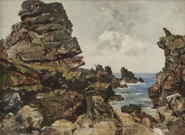 Emmanuel Lansyer — Rochers sur le rivage