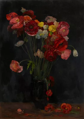 Amandus Faure — Stillleben mit Mohn, 1912