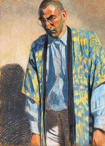 Johannes Grützke — Ohne Titel (Selbstportrait)