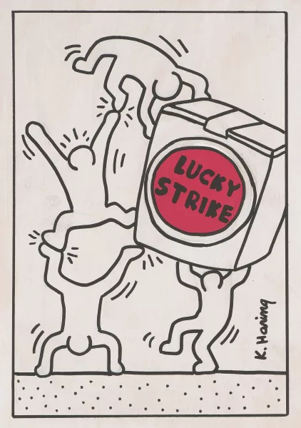 Keith Haring — Attribué à Haring, Keith — zugeschrieben "Lucky Strike
