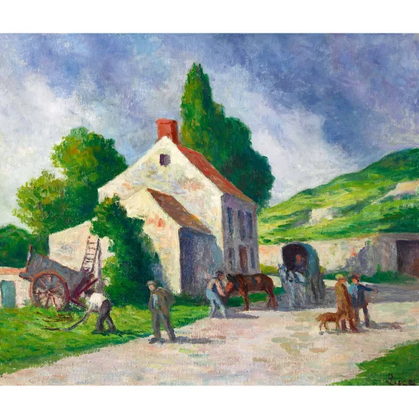 Maximilien Luce — "Rolleboise, La Maison du Village".