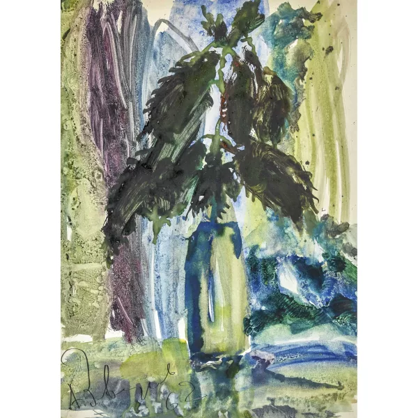 Anatoly Zverev — Nature morte avec une plante dans un vase