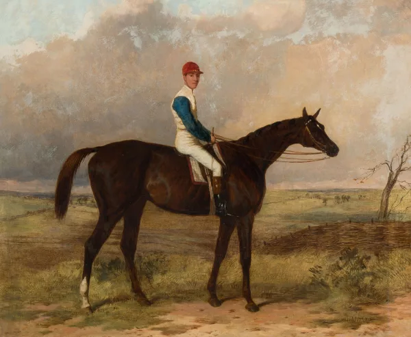 Harry Hall — Rennpferd und sein Jockey