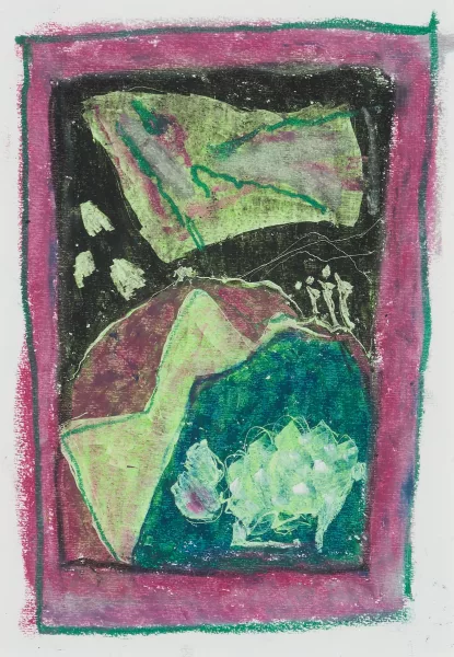 Andro Wekua — Composition dans des tons roses et verts
