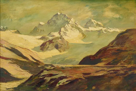 Eugen Jussel — Gebirgslandschaft, 1947