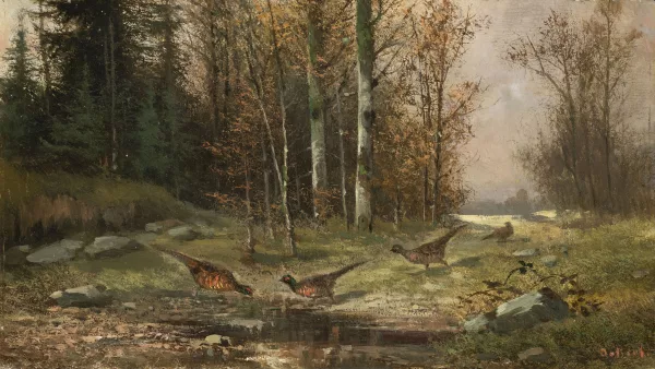 Carl Friedrich Ockert — Paysage avec faisans,