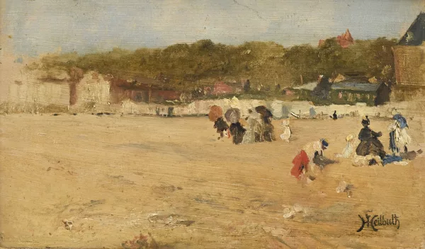 Ferdinand Heilbuth — Scène de plage,