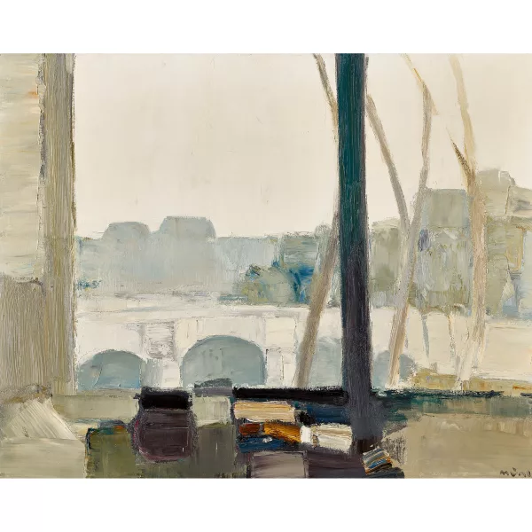 Roger Mühl — "La fenêtre: Vue sur le Pont-Neuf".