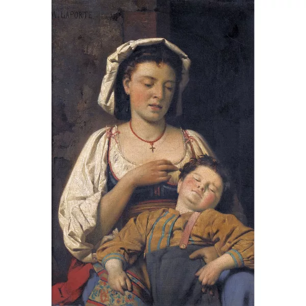 Marcellin Laporte — Italienerin mit schlafendem Kind.
