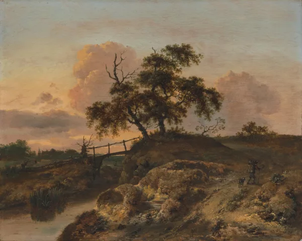 Jan Wijnants — Landschaft mit Brücke