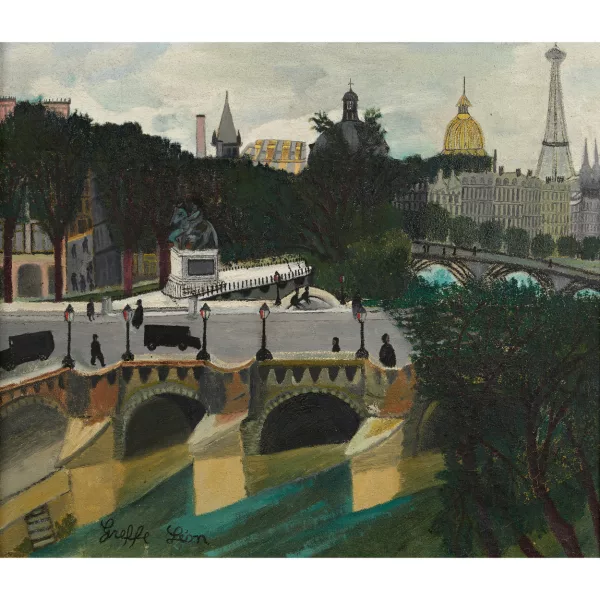 Léon Greffe — Pont-Neuf avec la statue d'Henri IV