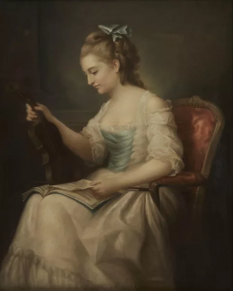 Anne Vallayer-Coster — D’après Anne Vallayer-Coster — Portrait d'une violoniste